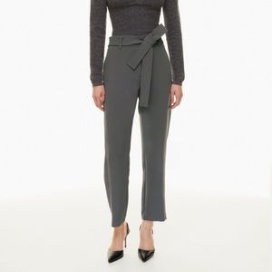 Aritzia Gray High-Waisted Trousers